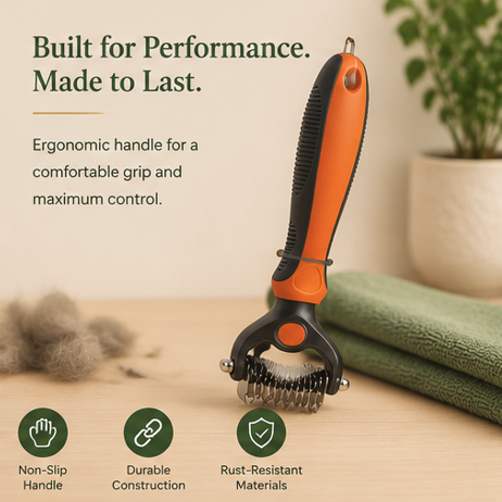 Two Sided Pet Grooming Brush - Image 6